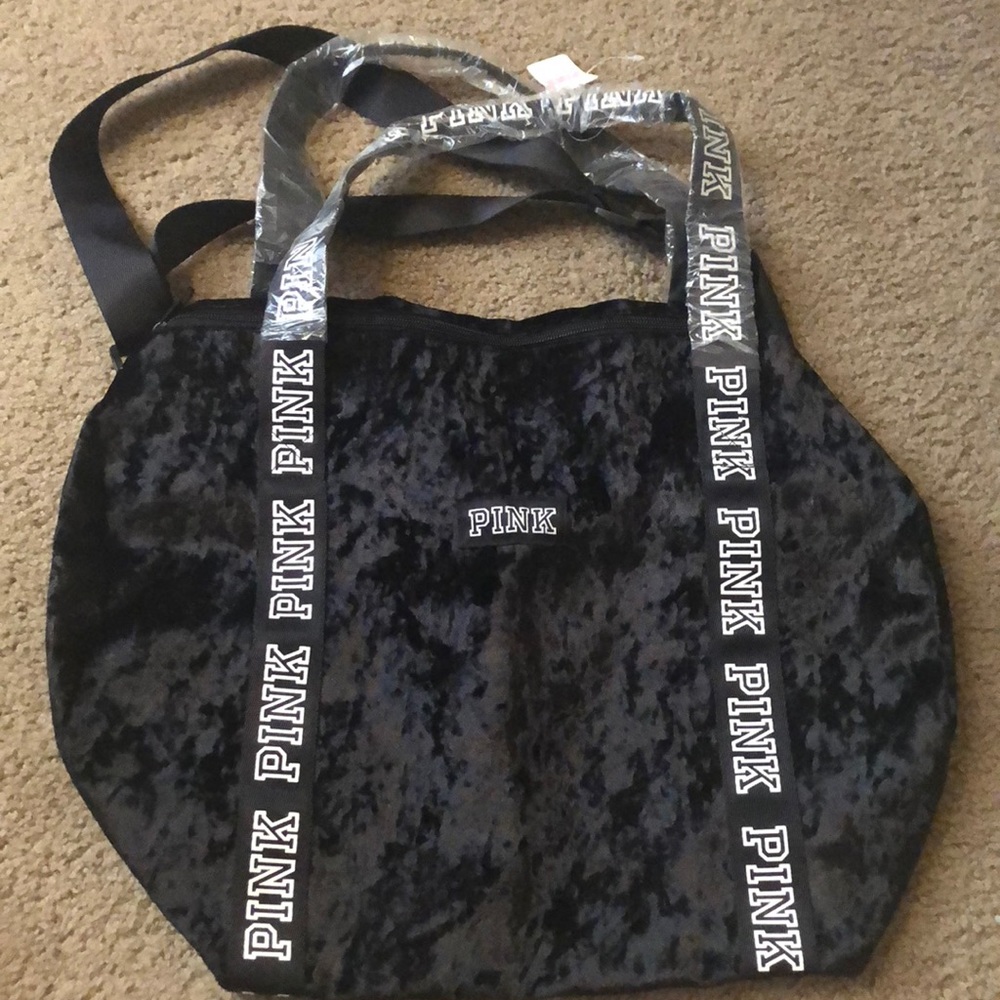 New velvet pink tote